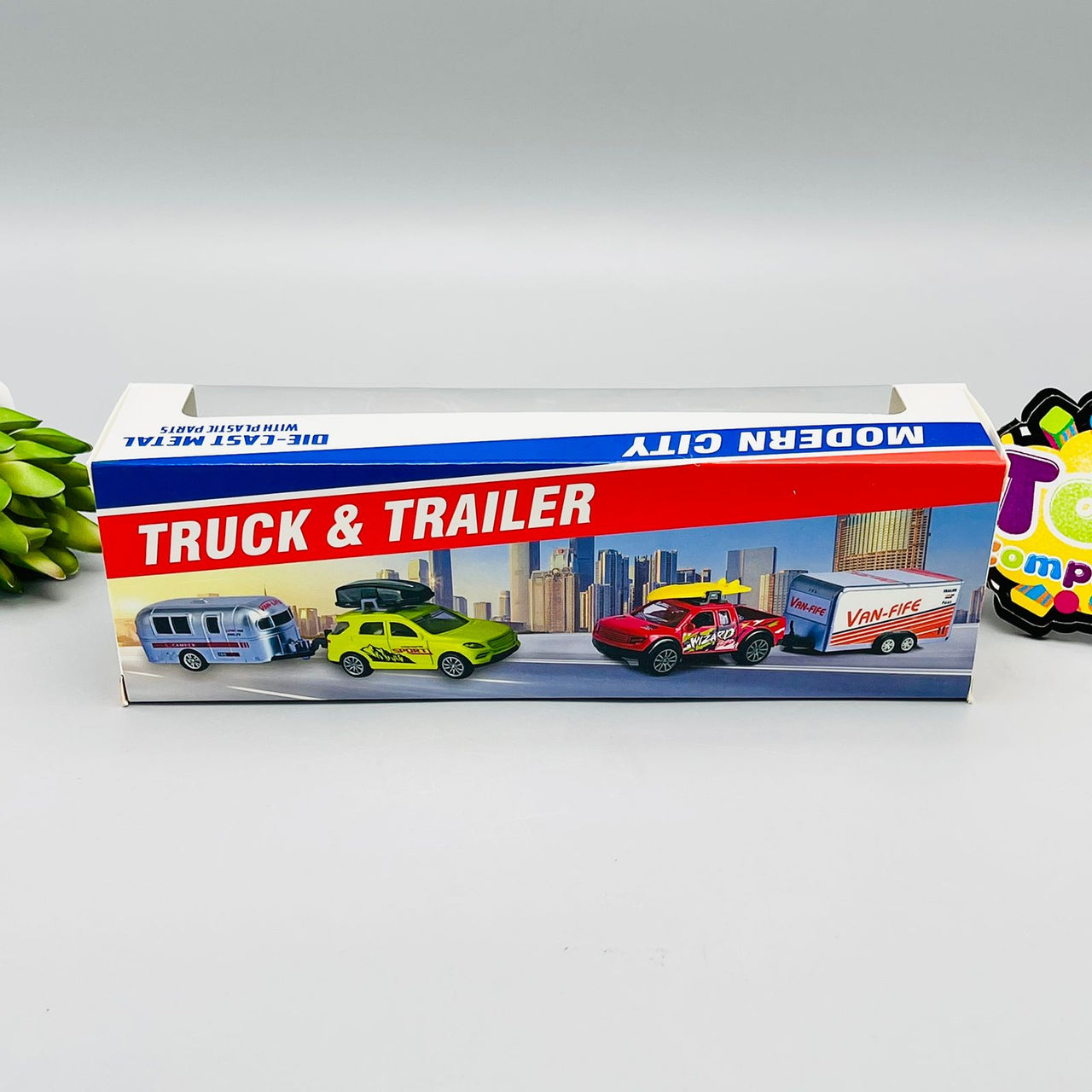 Diecast Metal Truck & Trailer - Assortment