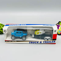 Diecast Metal Truck & Trailer - Assortment
