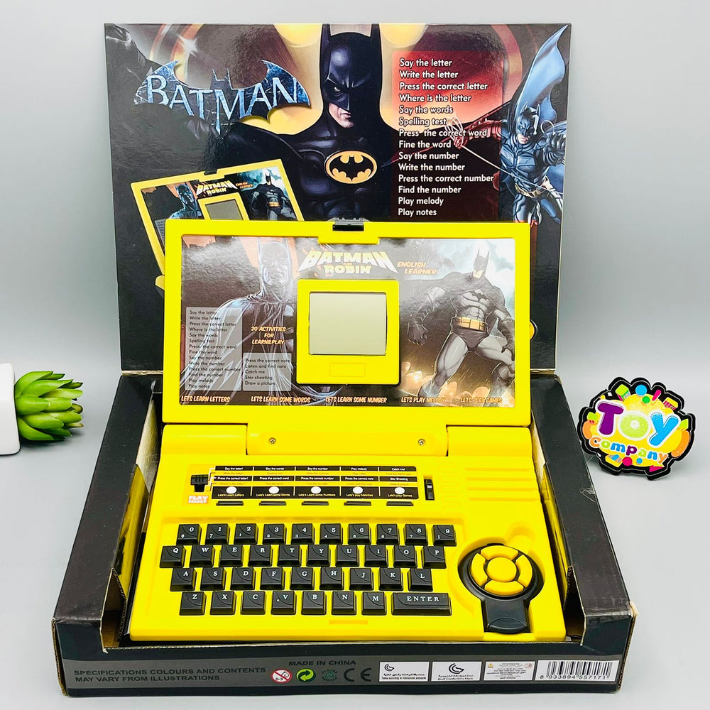 English Learning Laptop Batman Design Toy