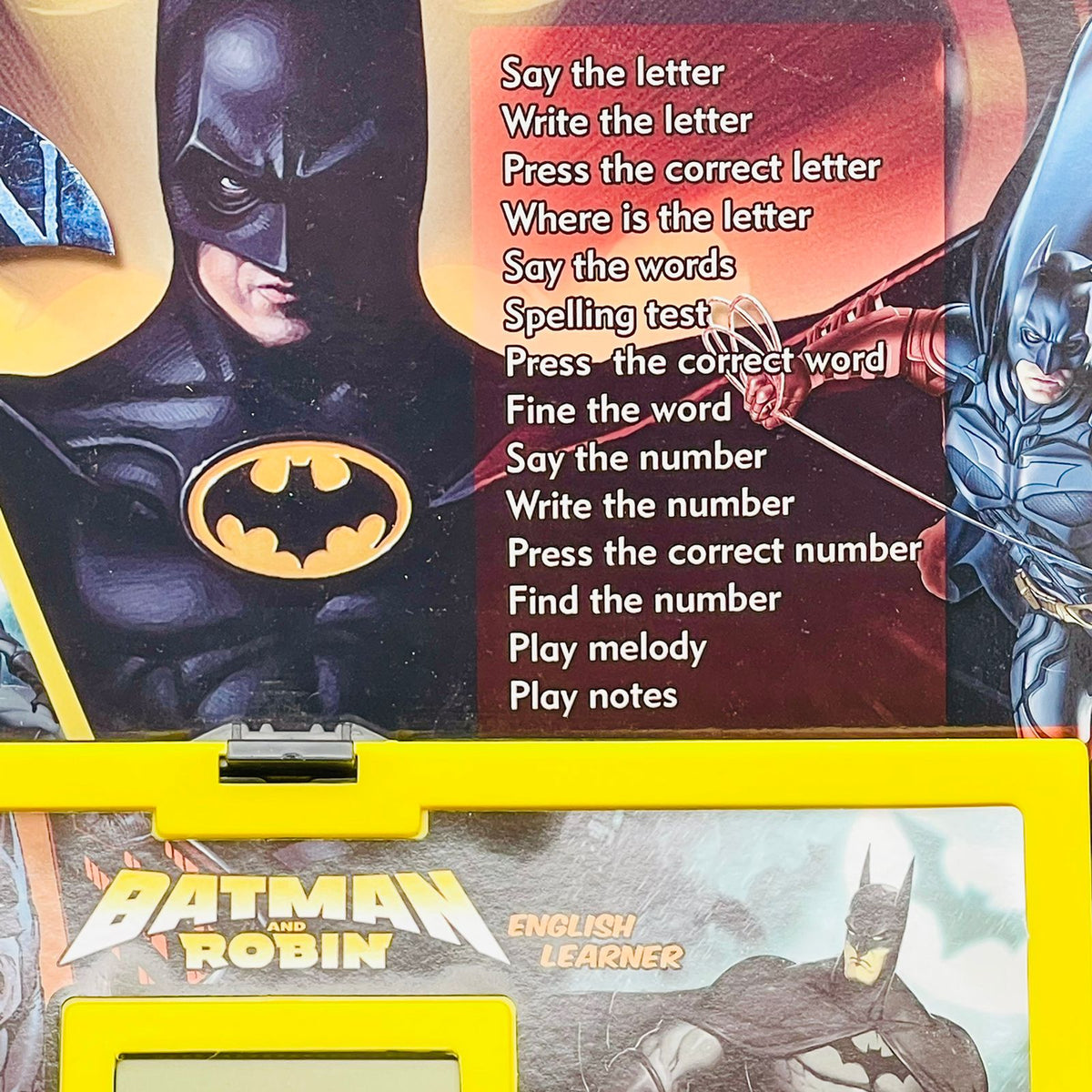 English Learning Laptop Batman Design Toy