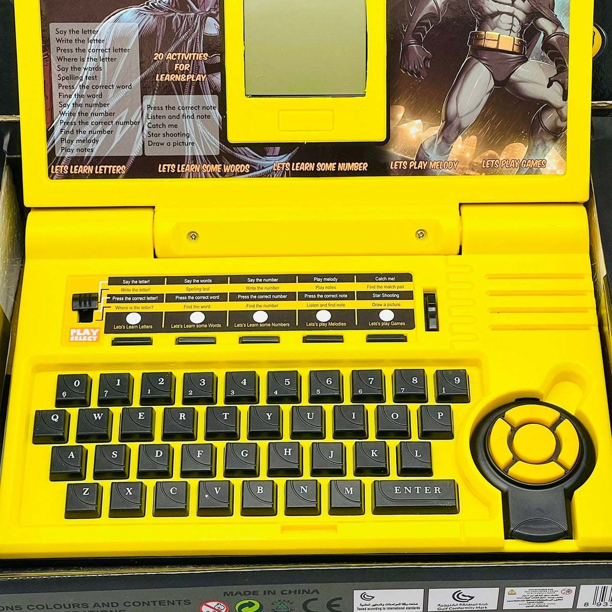 English Learning Laptop Batman Design Toy