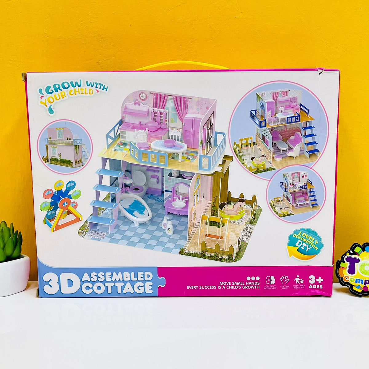 3D Assembled Cottage With Furniture