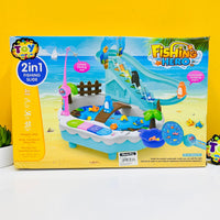2 In 1 Penguin Slides Fishing Platform