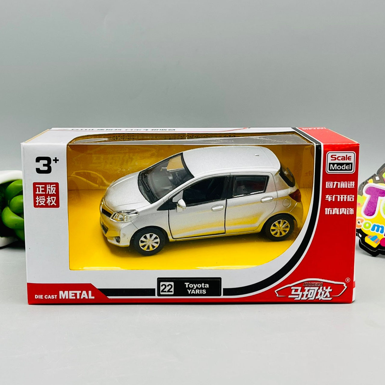 1:36 Diecast Metal Toyota Vitz Model Car