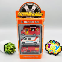 Street Machine Diecast Fire Vehicle Pack Of 3