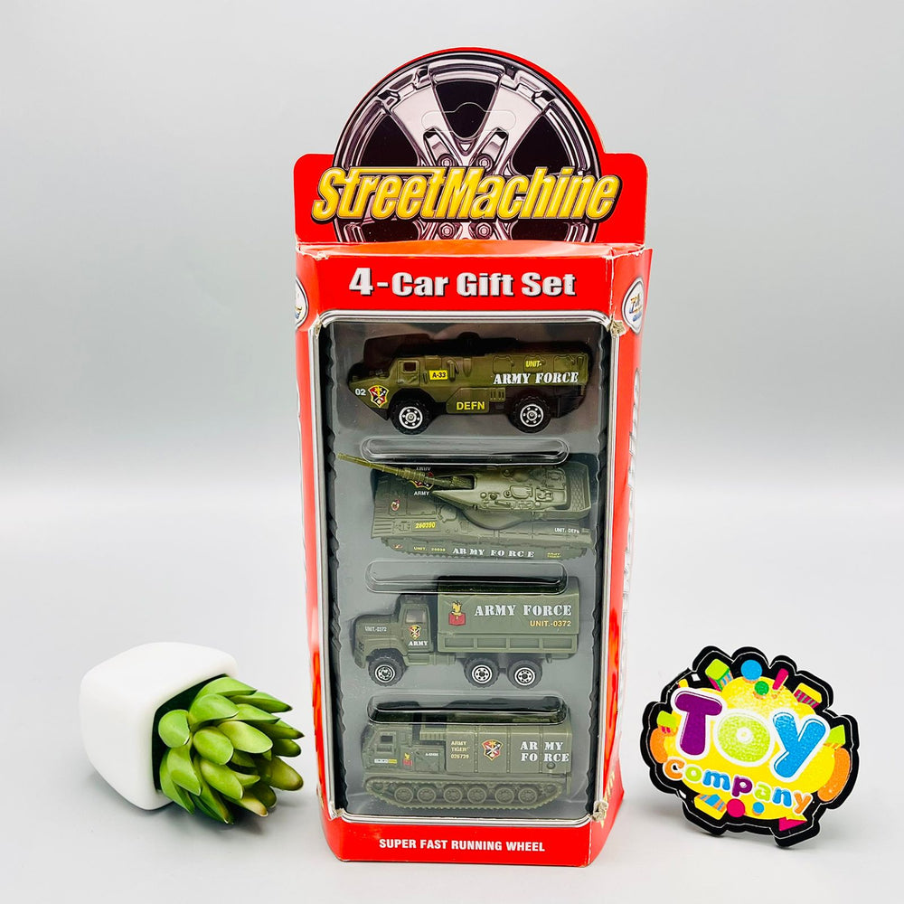 Street Machine Diecast Vehicle Pack Of 4-Assortment