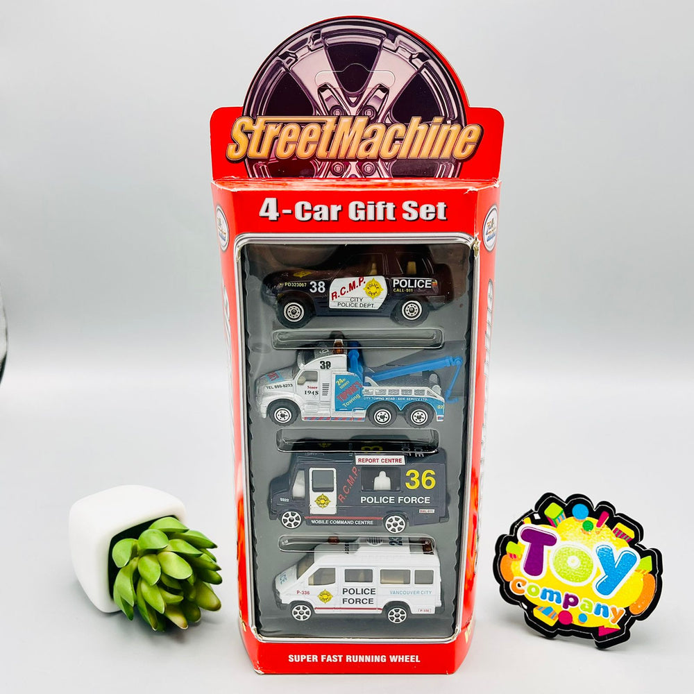 Street Machine Diecast Vehicle Pack Of 4-Assortment