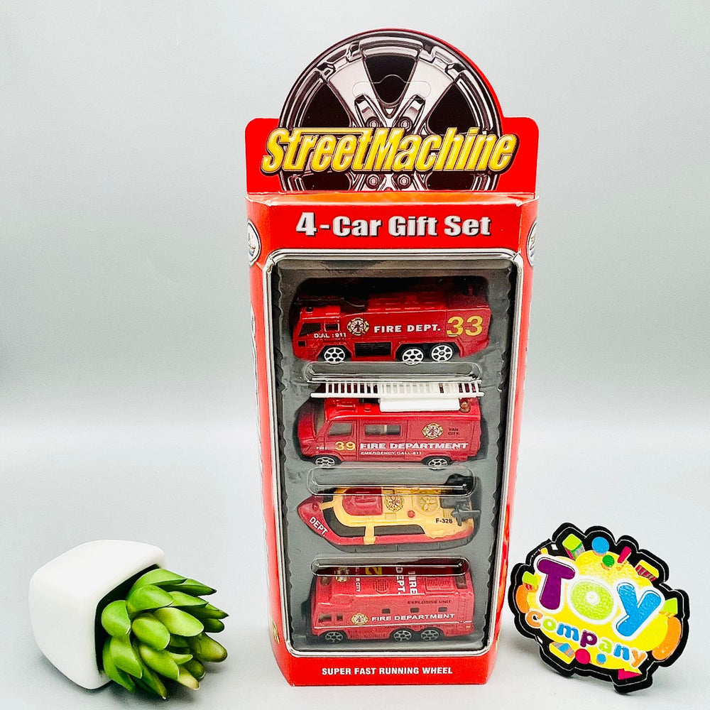 Street Machine Diecast Vehicle Pack Of 4-Assortment