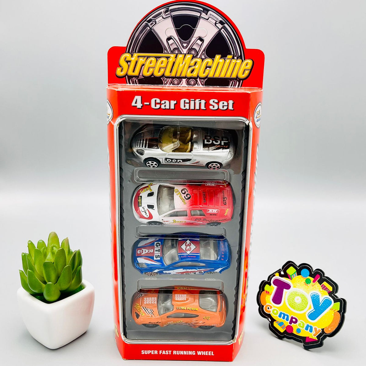 Street Machine Diecast Vehicle Pack Of 4-Assortment