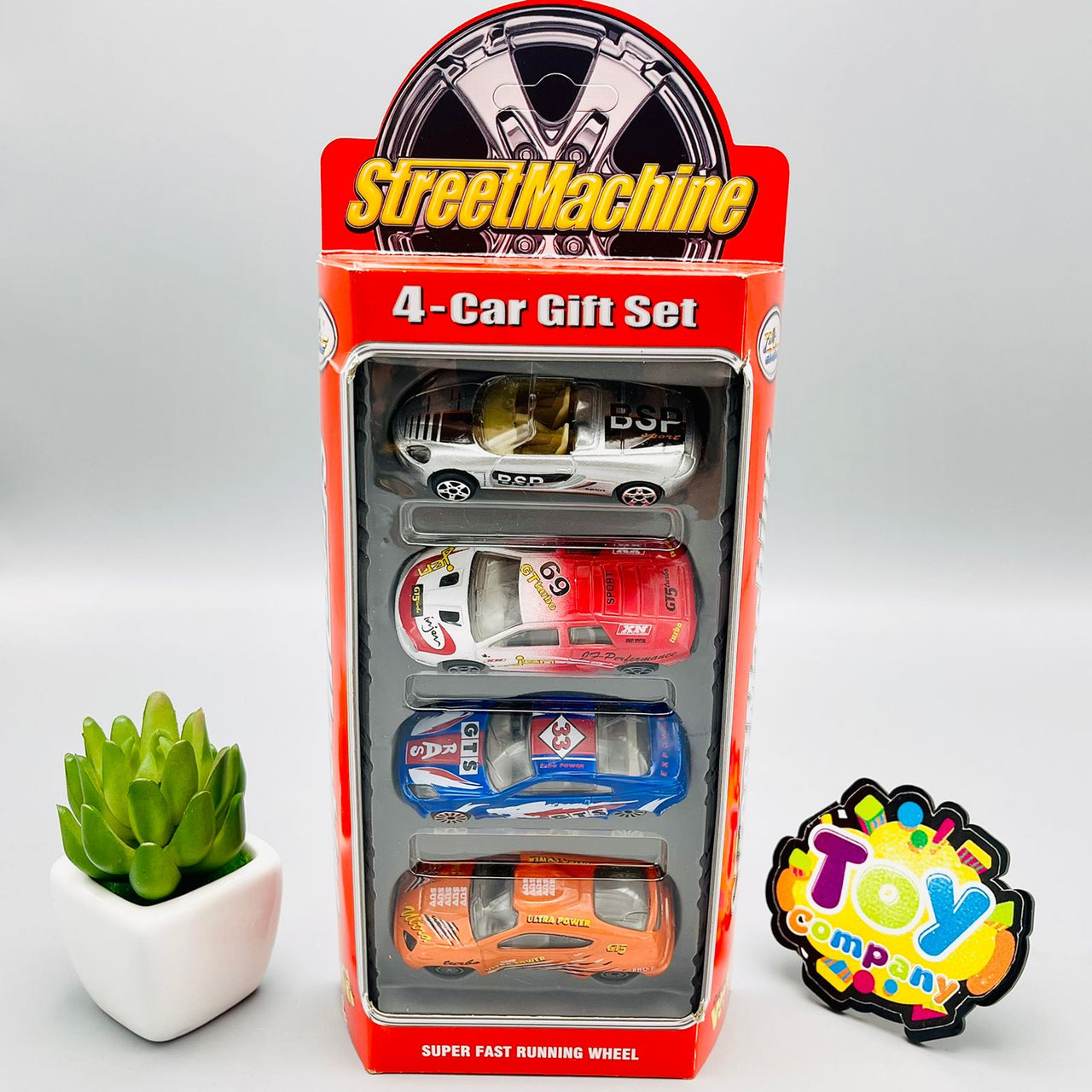Street Machine Diecast Vehicle Pack Of 4-Assortment