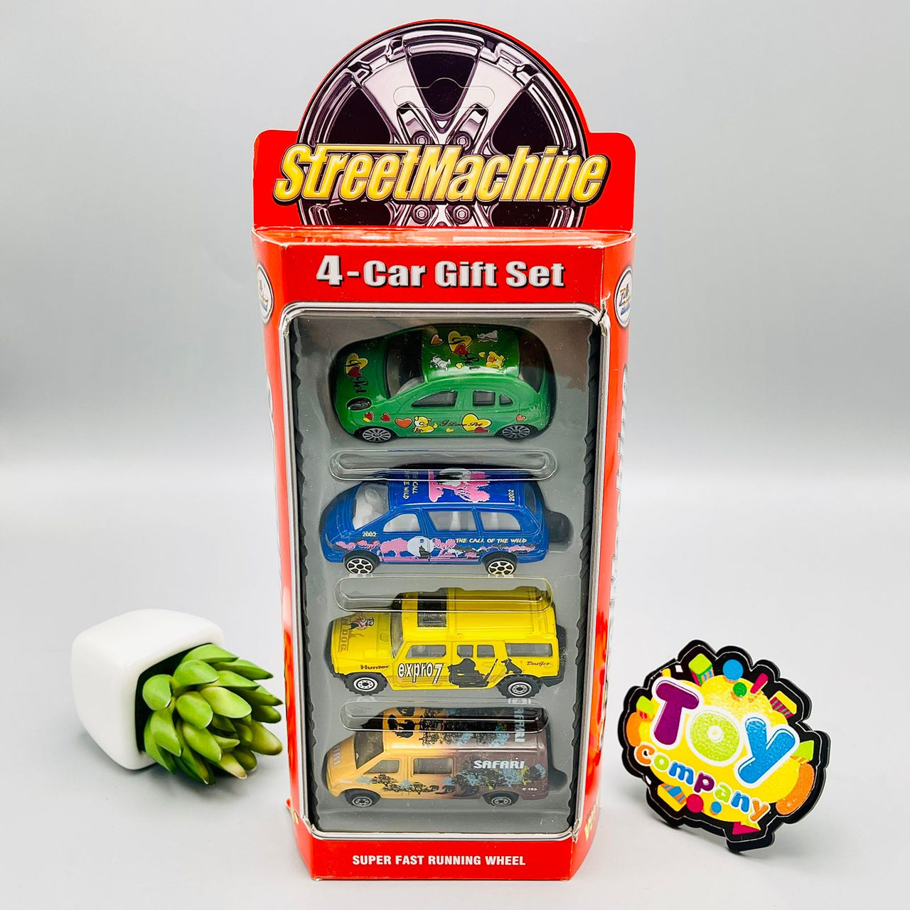 Street Machine Diecast Vehicle Pack Of 4-Assortment