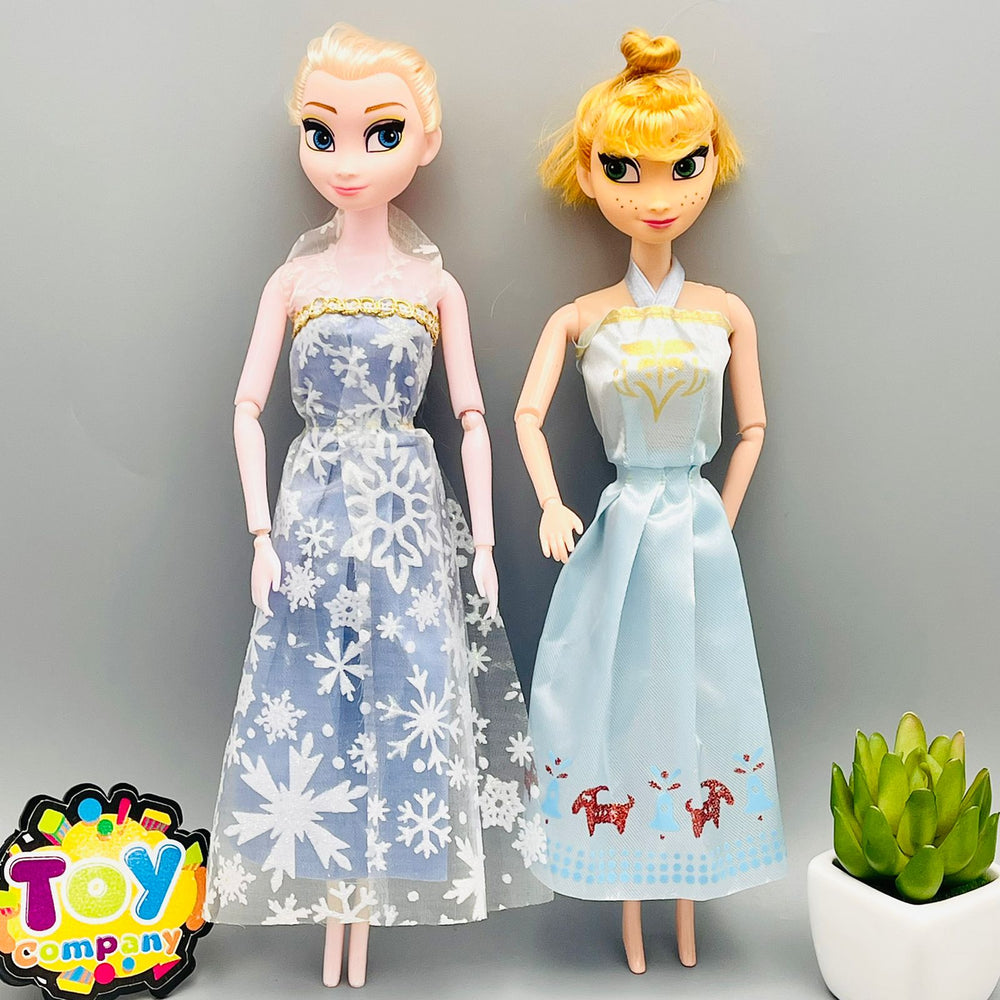 Olaf's Frozen Elsa & Anna Doll Set - Pack of 2