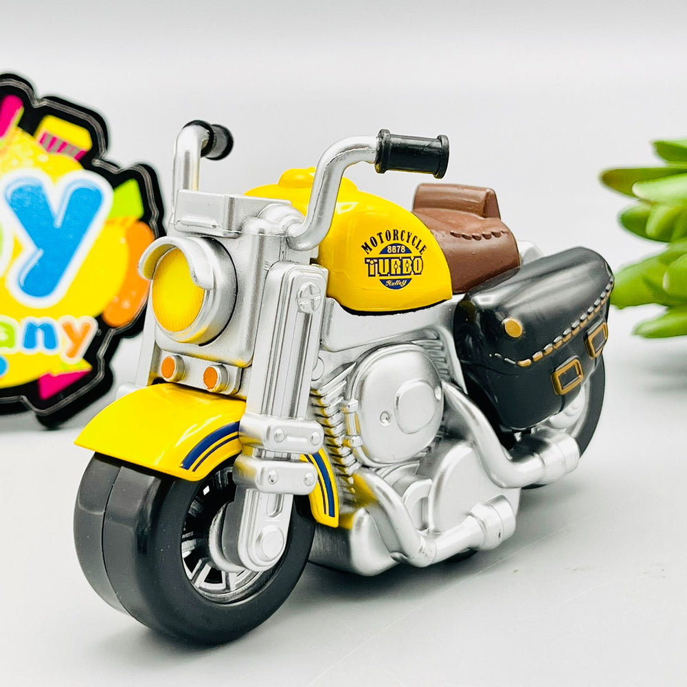 Diecast Metal Inertial Power Bike