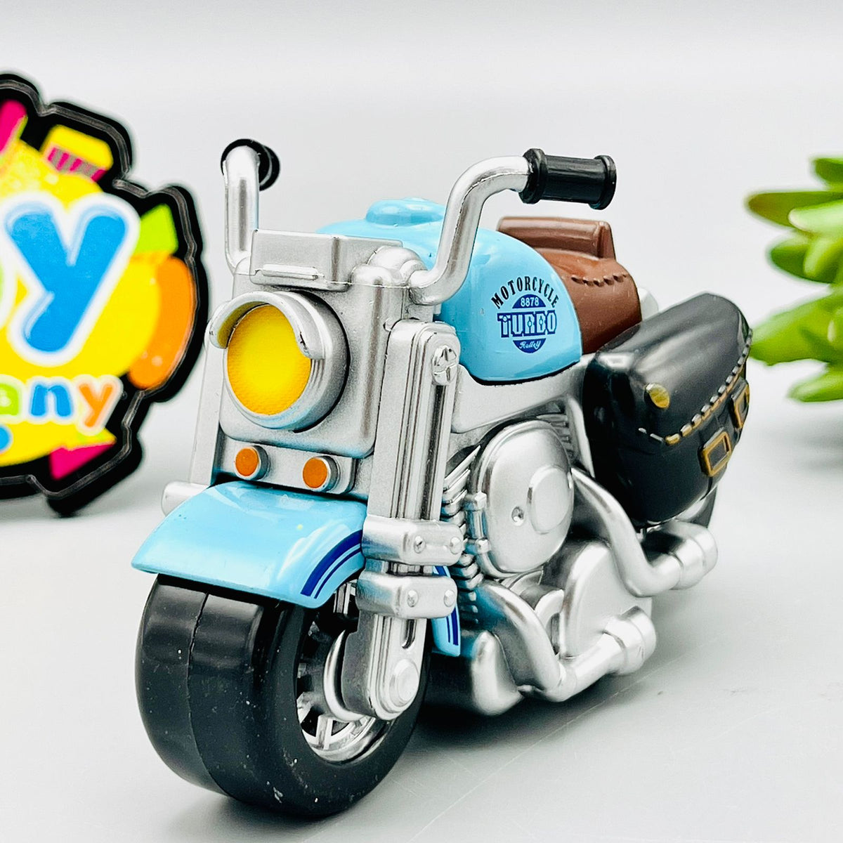 Diecast Metal Inertial Power Bike