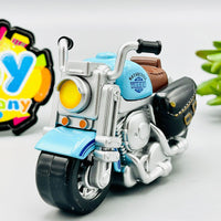 Diecast Metal Inertial Power Bike