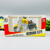 Diecast Metal Inertial Power Bike