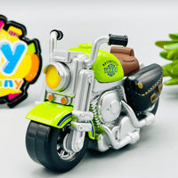 Diecast Metal Inertial Power Bike