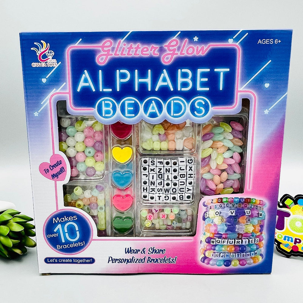 Glitter Glow Alphabet Beads