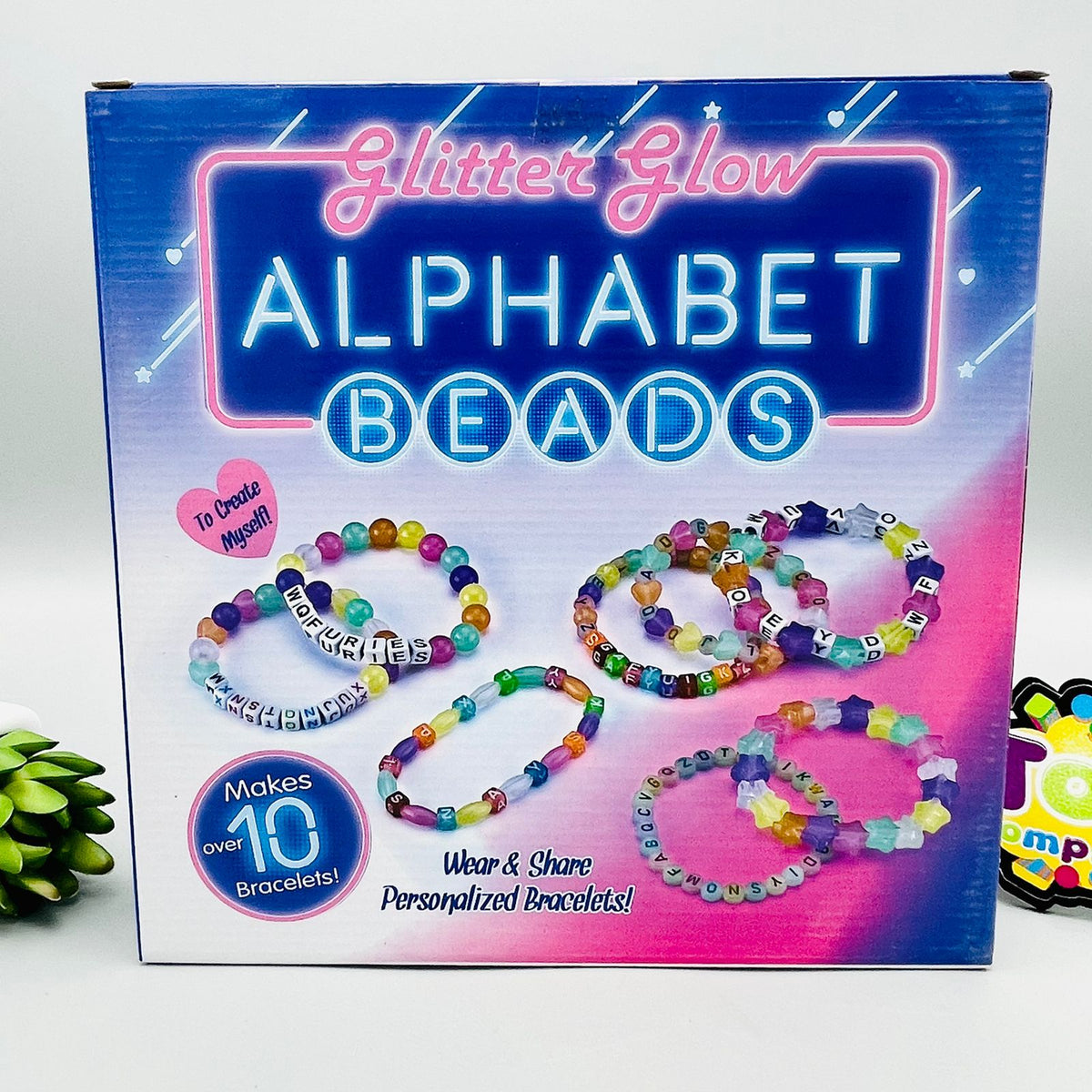 Glitter Glow Alphabet Beads