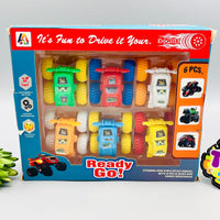 Ready & Go Mini Monster Friction Truck-6 Pcs