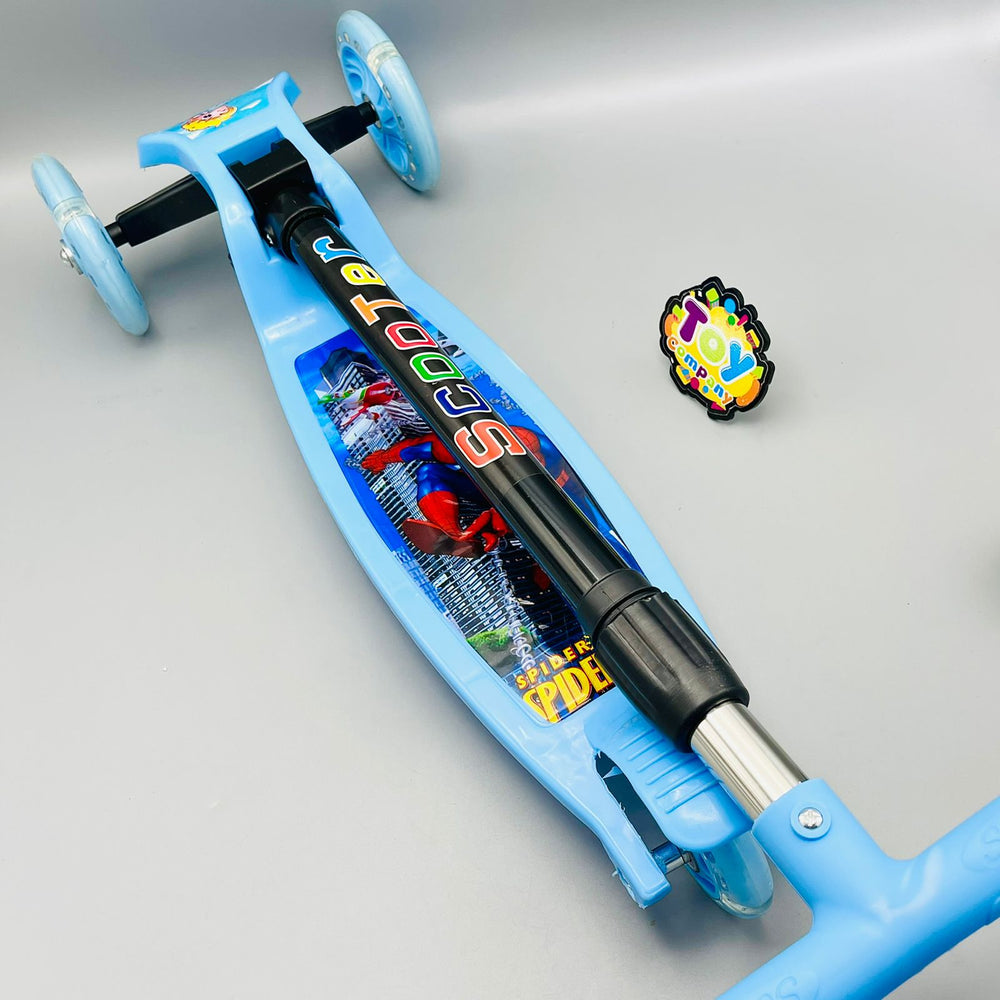 Adjustable Height Kids Scooty - Spider-man