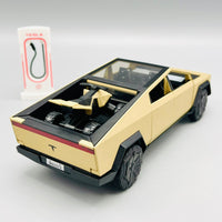 Thumbnail for 1:28 Diecast Pullback Tesla With Quad Bike-Golden