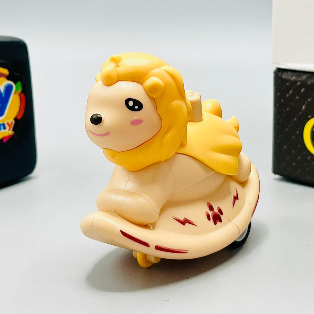 Cute Inertial Pressure Lion-Press & Go