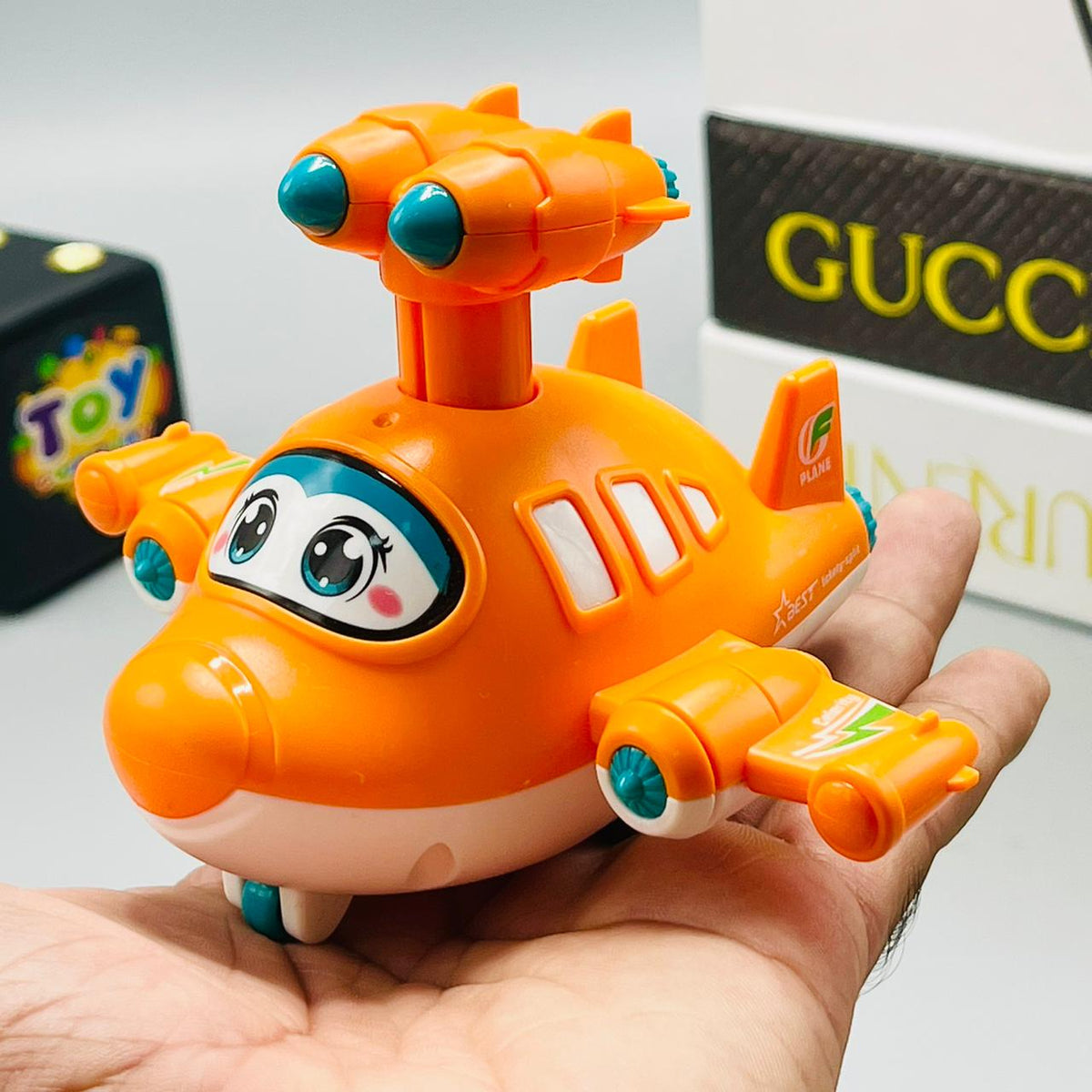 Friction Cartoon Fighter Airplane-Assortment