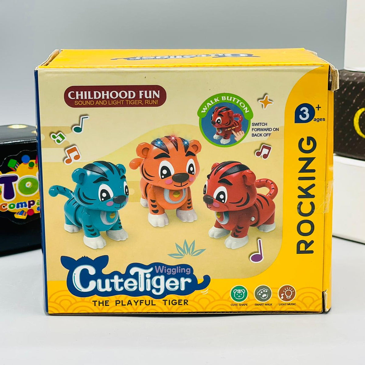 Wiggling Cute Tiger-Light & Sound