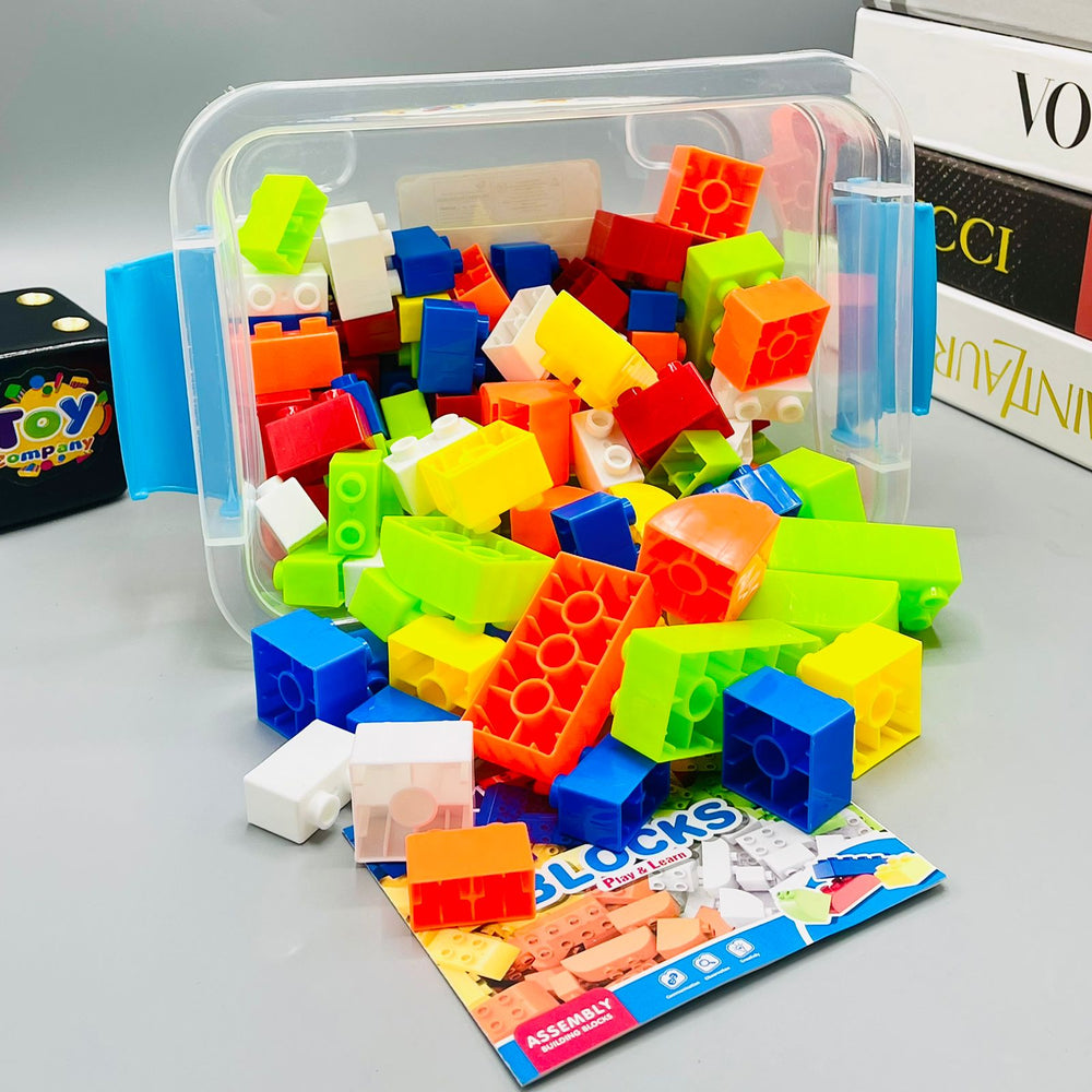 Play & Learn Building Blocks Bucket-93pcs