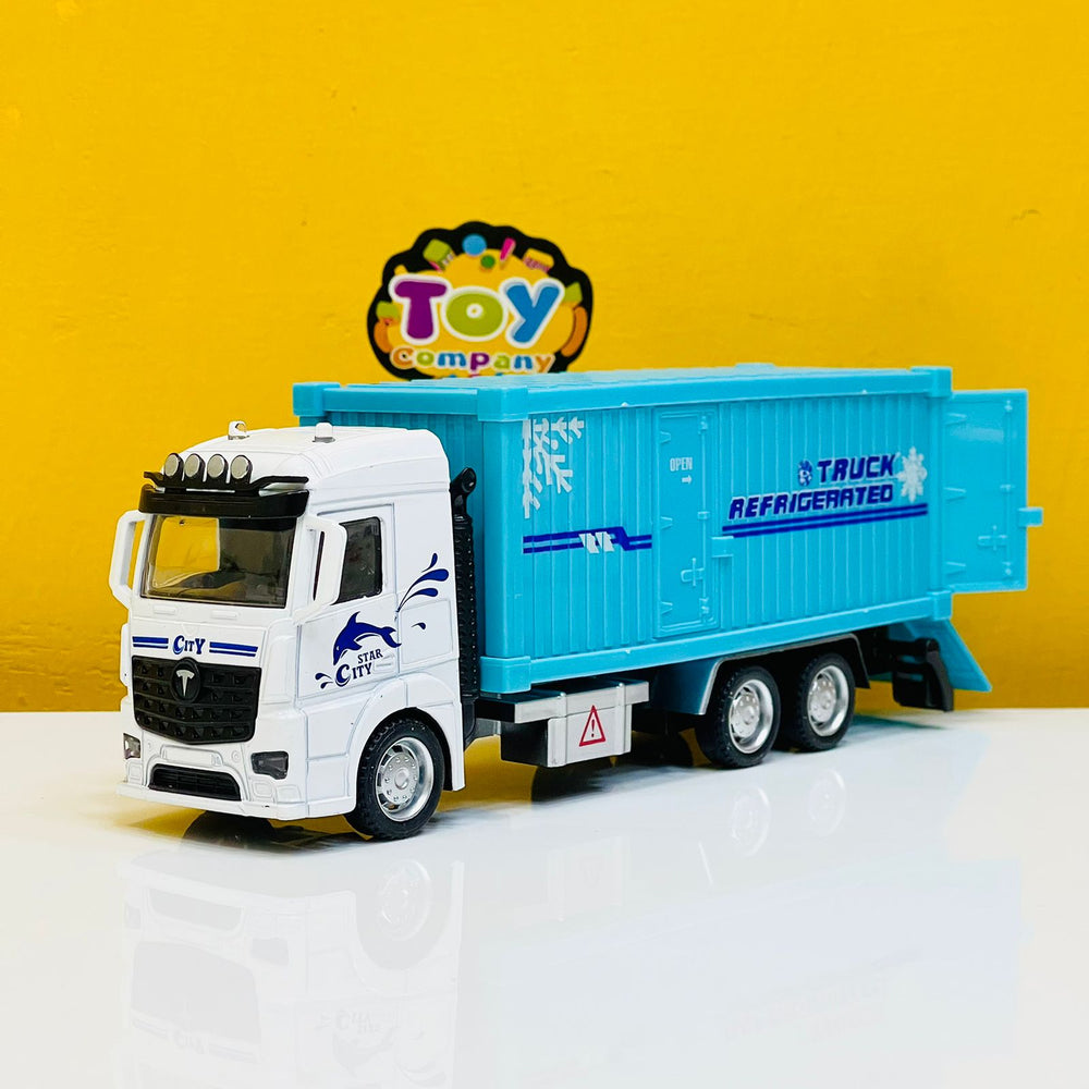 Metal Cabin 6 Wheels Refrigerator Container Truck