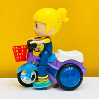 Thumbnail for Girl Stunt Tricycle Model Toy Car