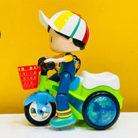 Boy Stunt Tricycle Model Toy Car