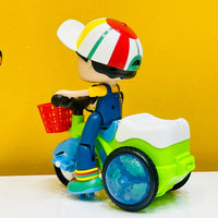Boy Stunt Tricycle Model Toy Car