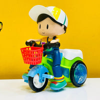 Boy Stunt Tricycle Model Toy Car