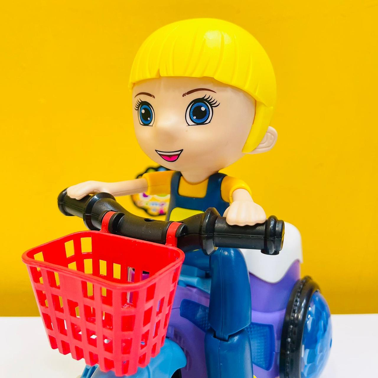 Girl Stunt Tricycle Model Toy Car