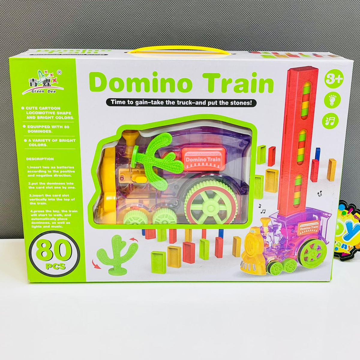 Domino Electric Train with 80 Pcs Domino