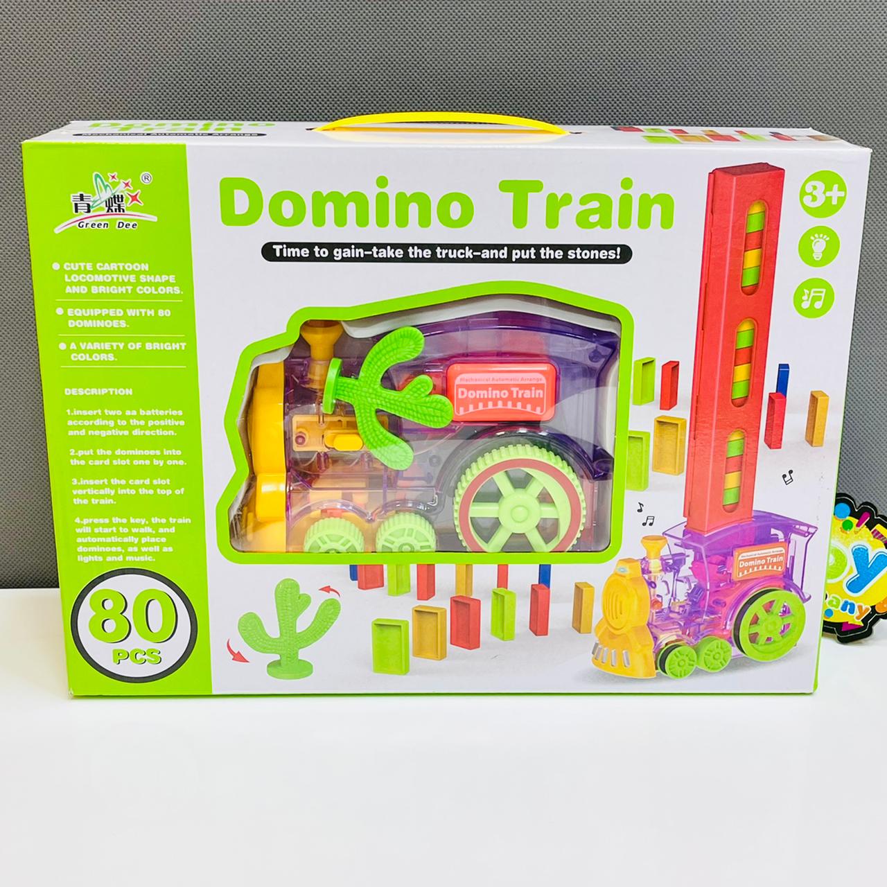 Domino Electric Train with 80 Pcs Domino