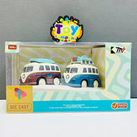 Alloy Inertial Power Holiday Bus-2Pcs