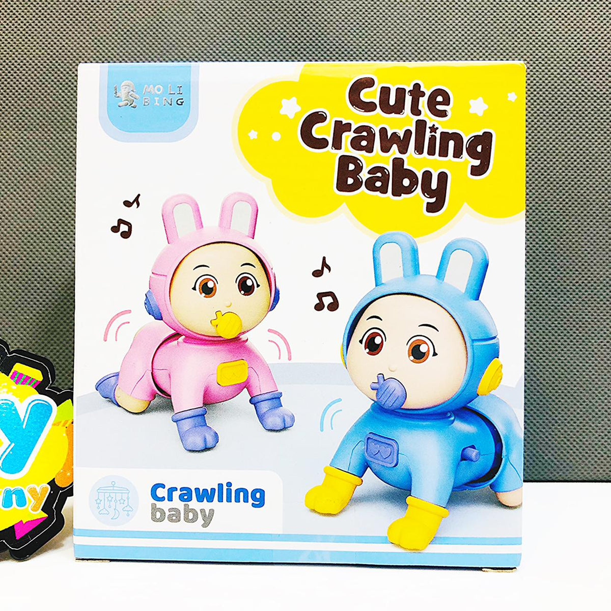 Cute Crawling Baby Toy With Soft Music