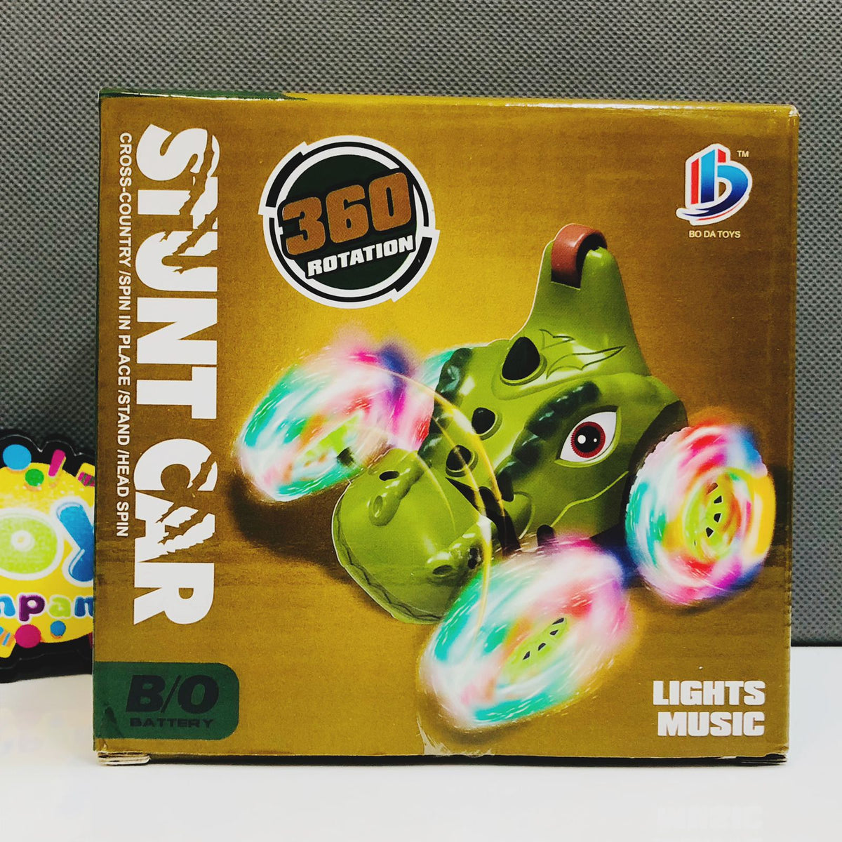 Light & Sound Dinosaur Stunt Car