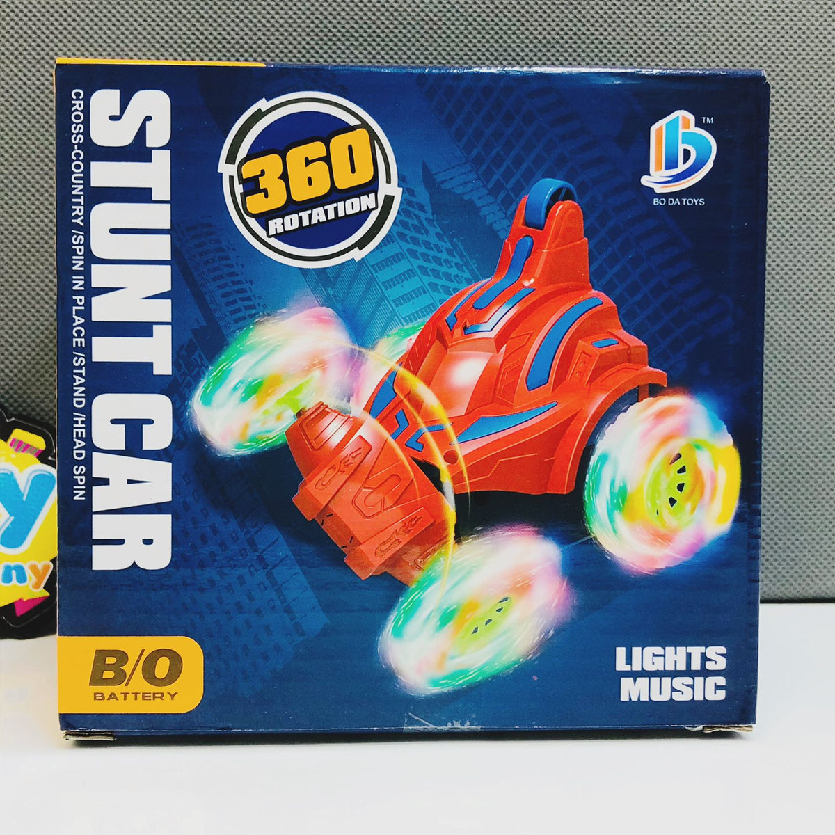 Battery Operated Light & Sound Stunt Car