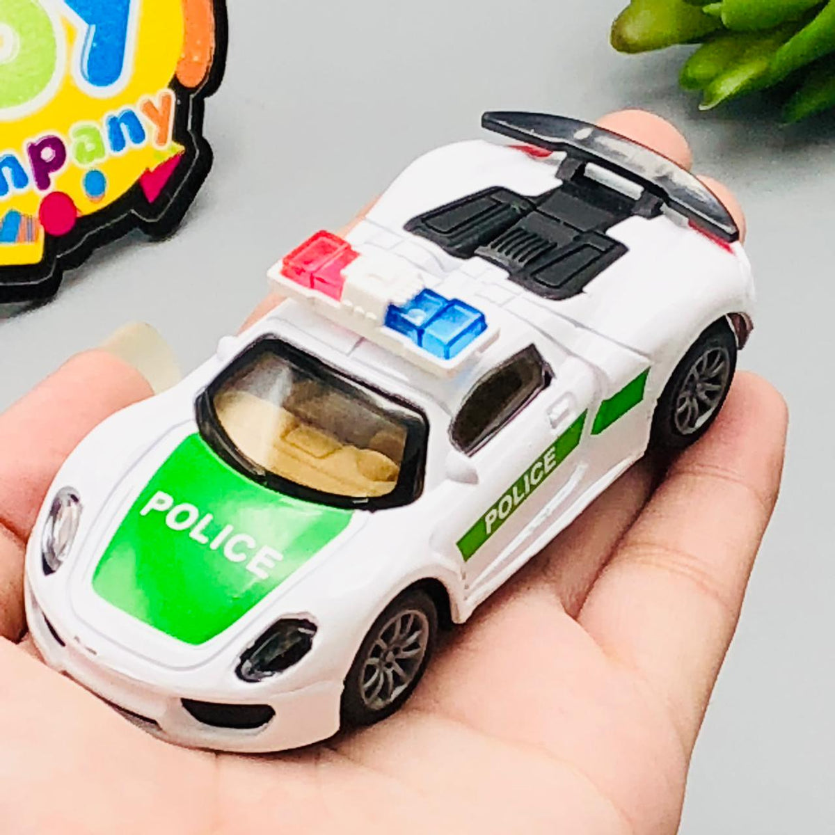 1:55 Diecast Pullback Police Car