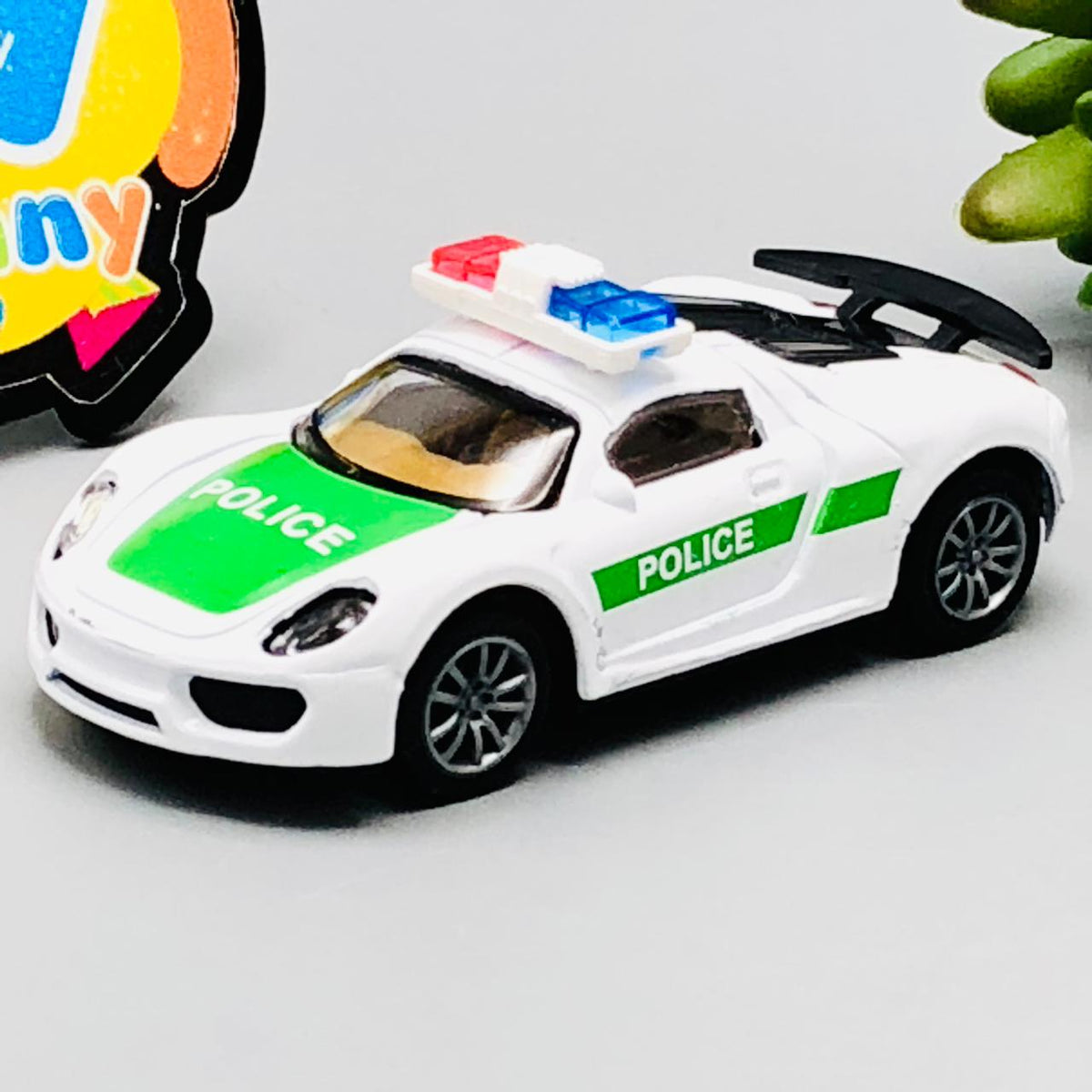 1:55 Diecast Pullback Police Car