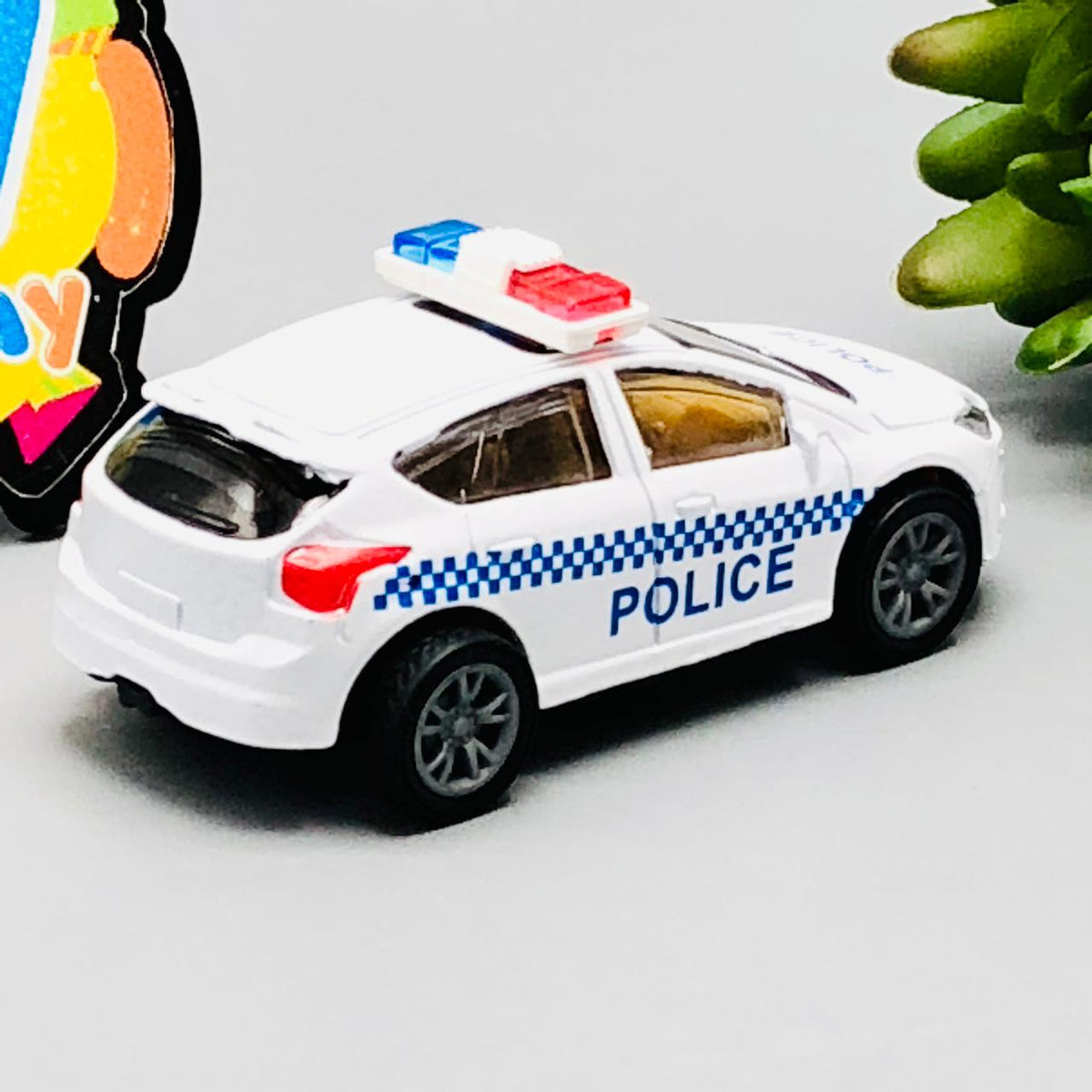 1:55 Diecast Pullback Police Car