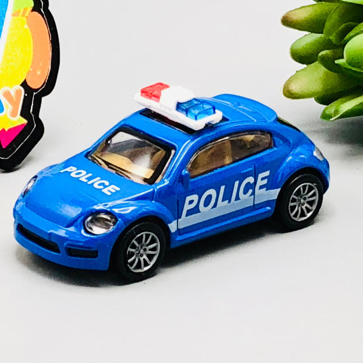 1:55 Diecast Pullback Police Car
