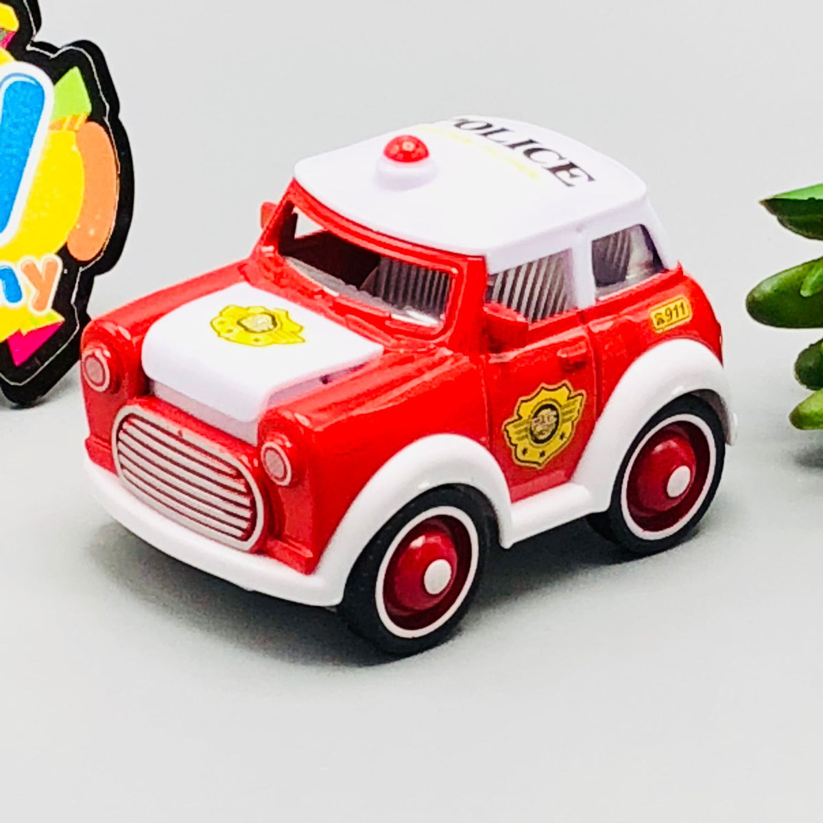 Diecast Friction Power Police Justice Car