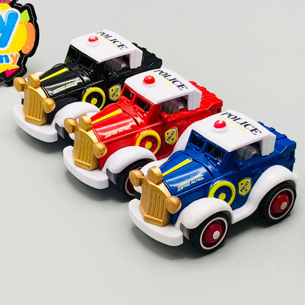 Diecast Inertial Power Disney Police Car