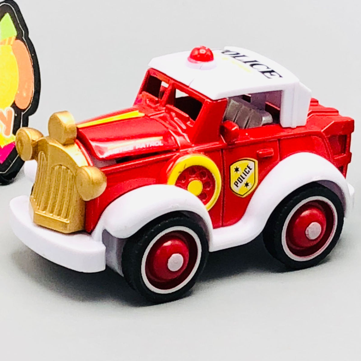 Diecast Inertial Power Disney Police Car