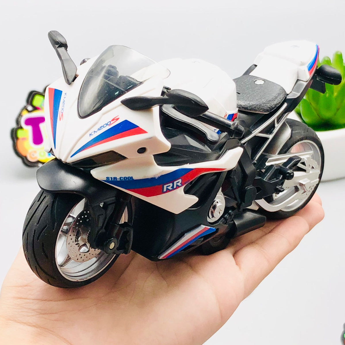 Diecast Metal BMW KM200S RR Model Bike
